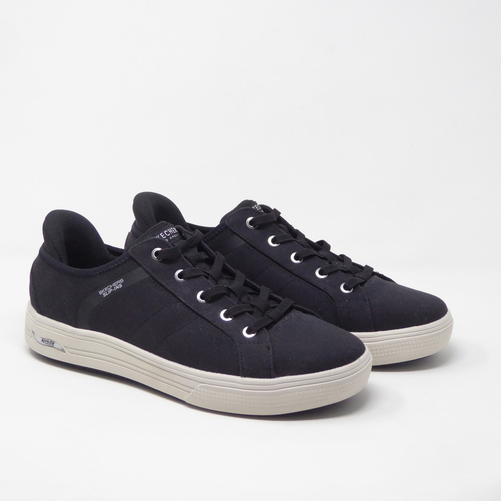 Skechers Arcade-Forever Cozy Sneakers Black Slip-ins Arch Fit Size Wide 9.5 - Picture 2 of 9